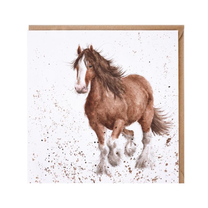 Running Horse Single Card