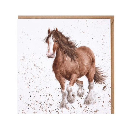 Running Horse Single Card