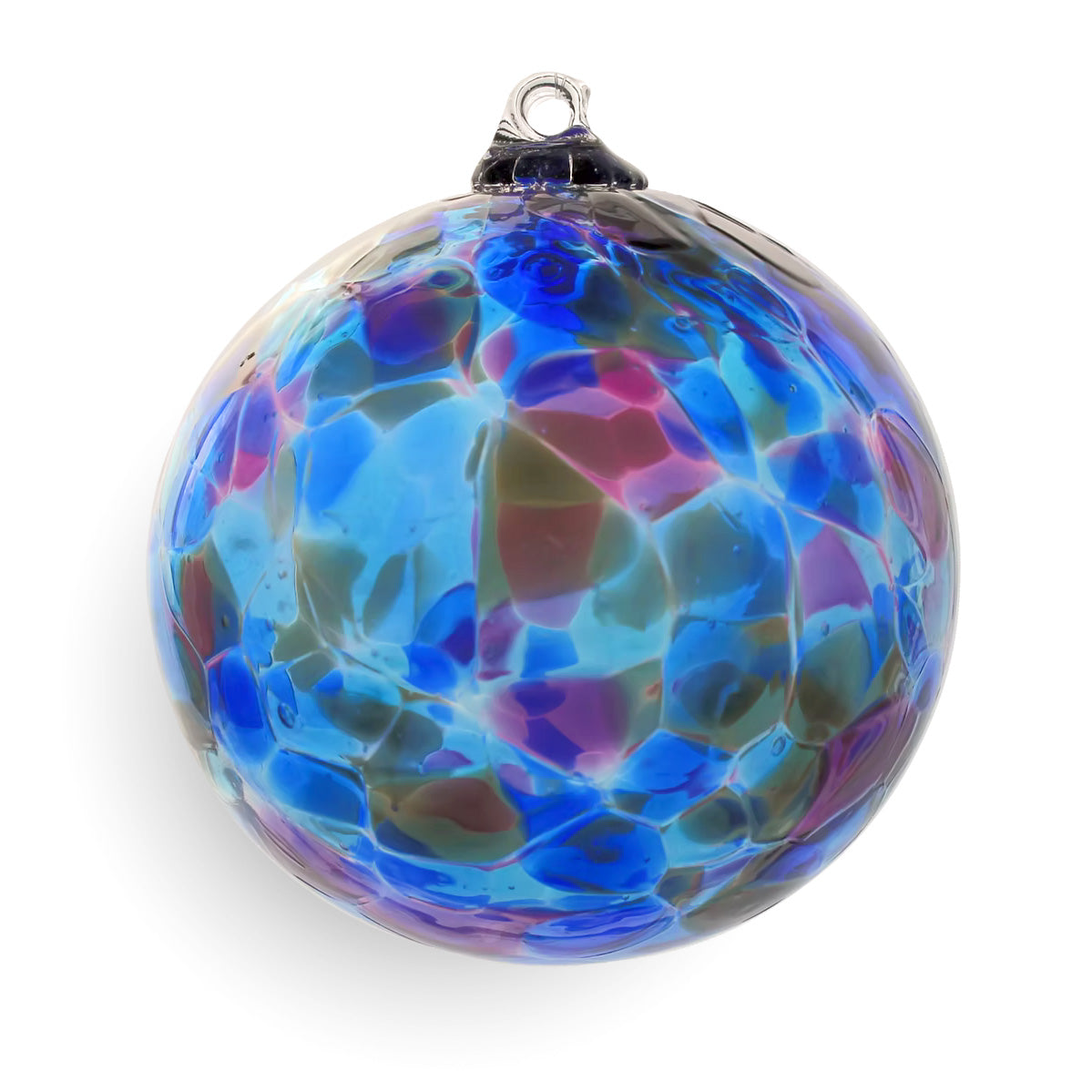 Blown Glass Orb - Calico Winter Solstice