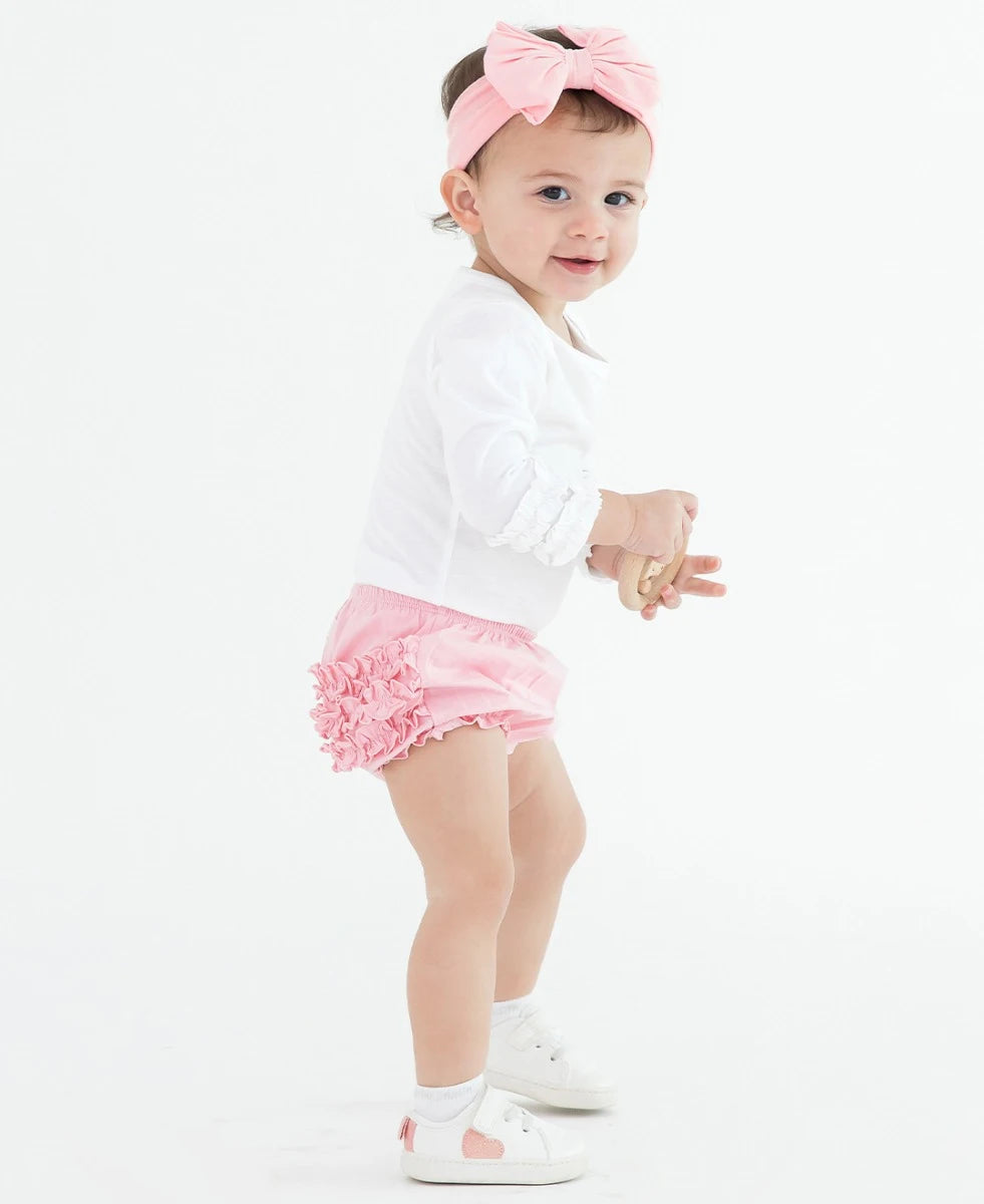 Pink Knit RuffleButt Bloomer