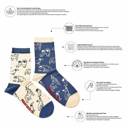 Women's Dogs This Did Good Mismatched Crew Socks