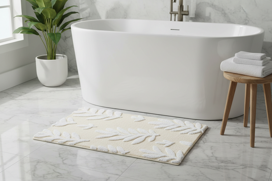Fern Fronds Double Wide Bath Mat
