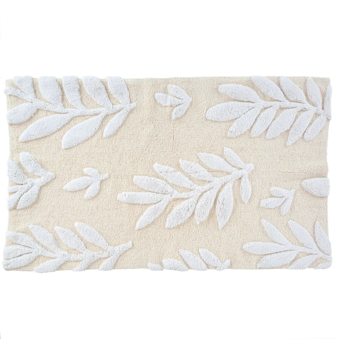 Fern Fronds Double Wide Bath Mat