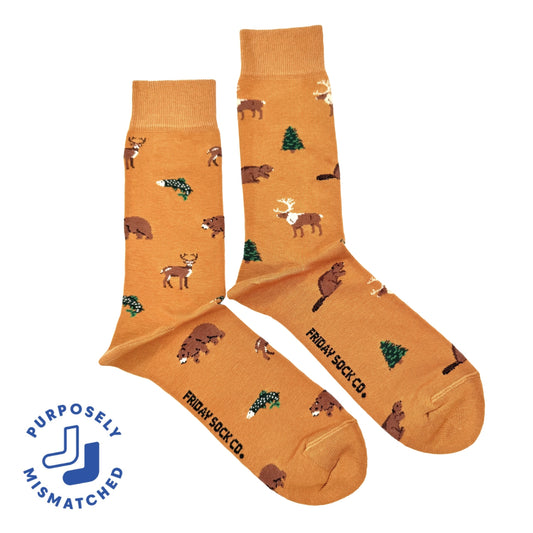 Men's Wildlife This Did Good Mismatched Socks, Give Back