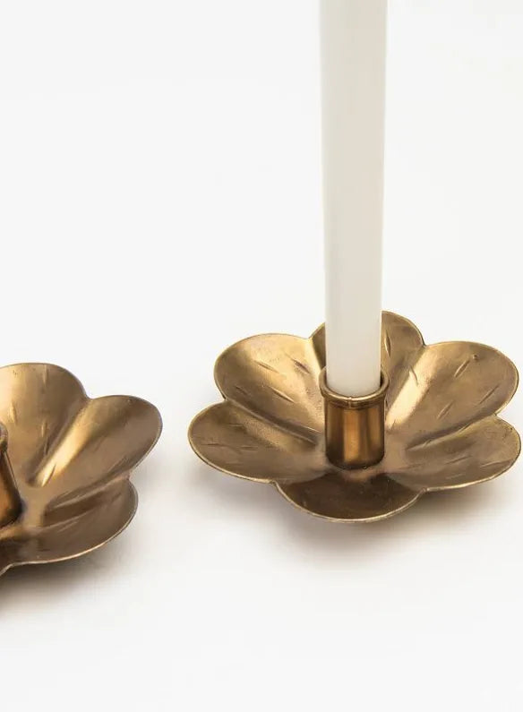 Forged Flower Candle Holder