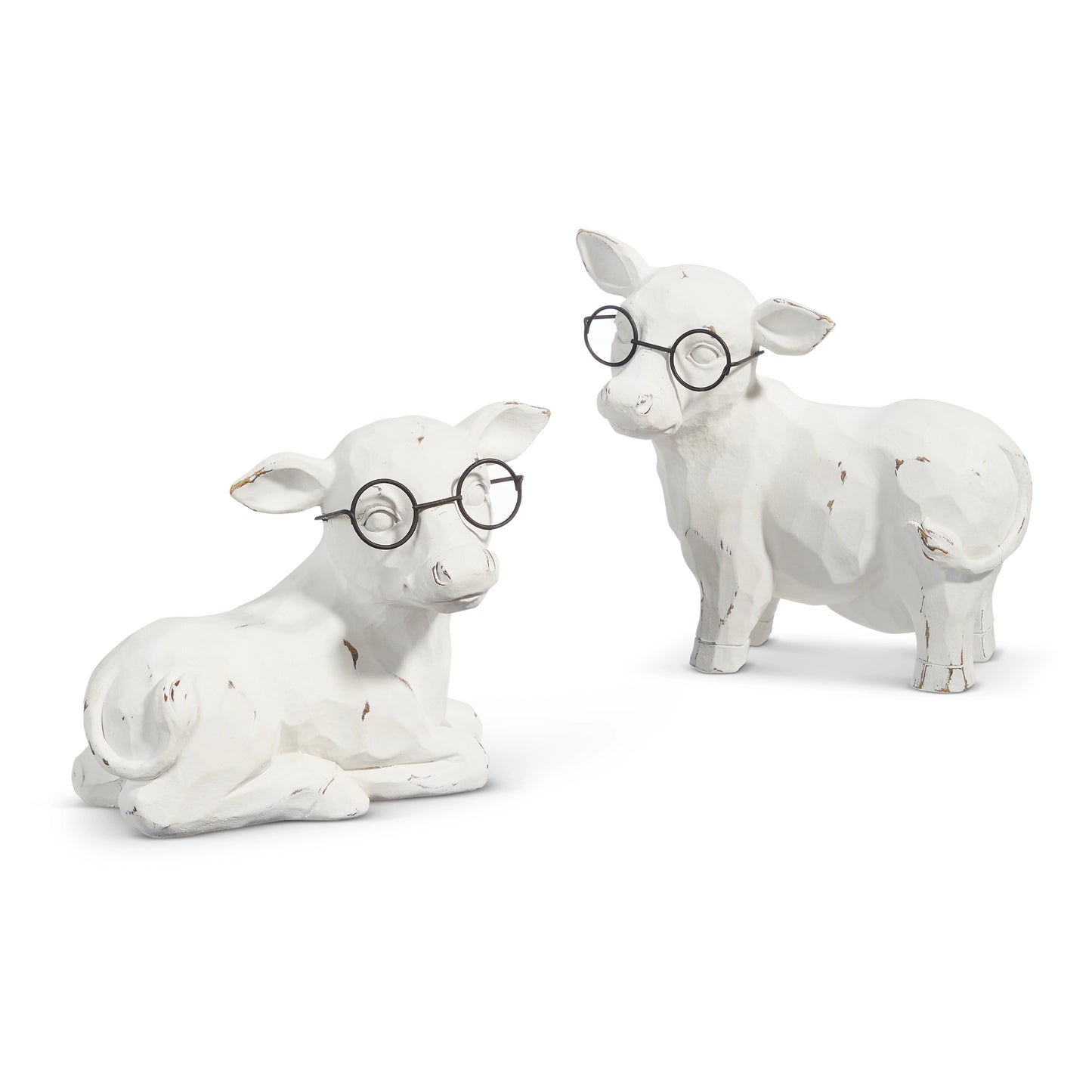 7" Cow With Glasses