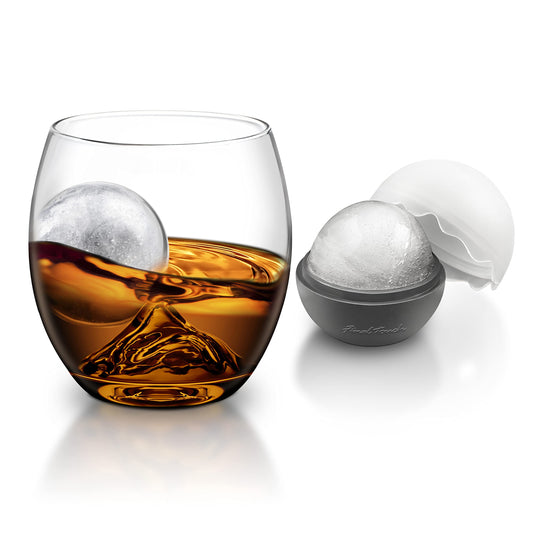 On The Rock Glass With Ice Ball Mould