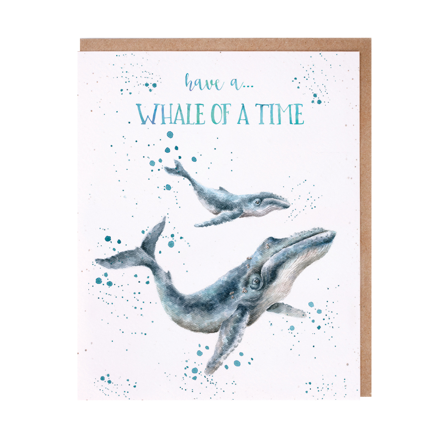 'Whale Of A Time' Whale Birthday Card