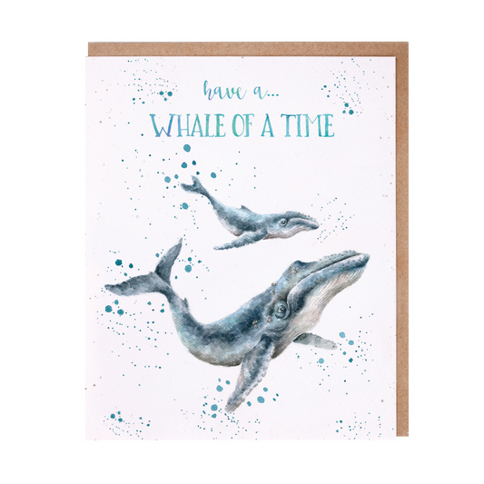 'Whale Of A Time' Whale Birthday Card