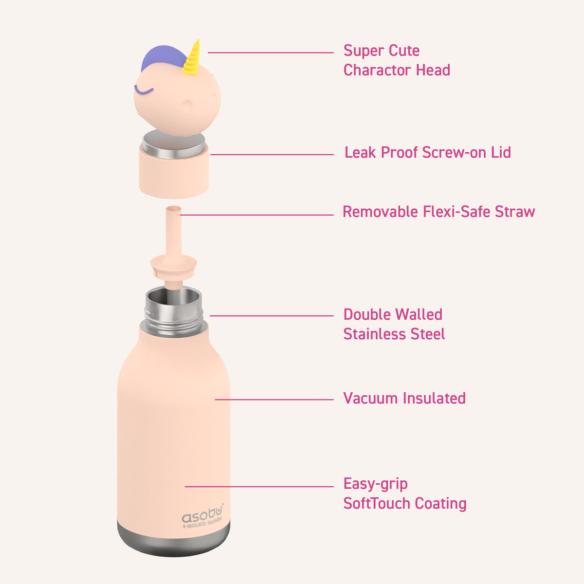Bestie Unicorn 16 oz