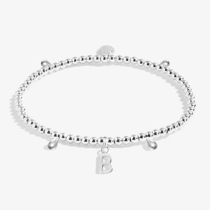 A Little Alphabet Bracelet in Silver Plating
