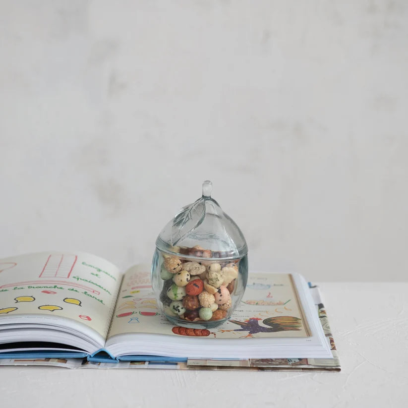 8 oz. Recycled Pressed Glass Lemon Jar