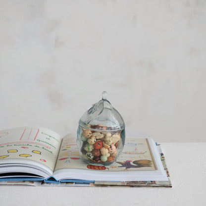 8 oz. Recycled Pressed Glass Lemon Jar