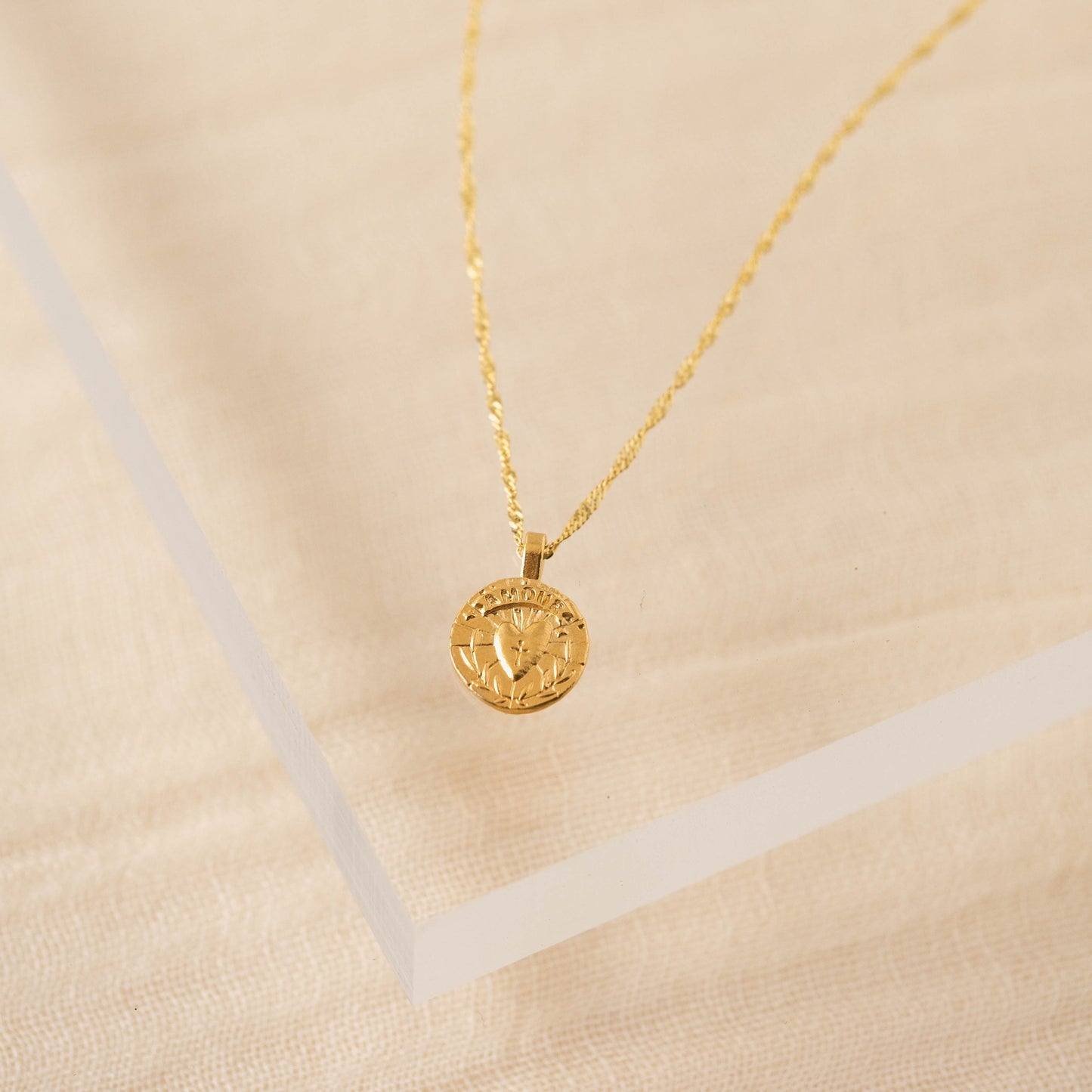 Heart Coin Necklace