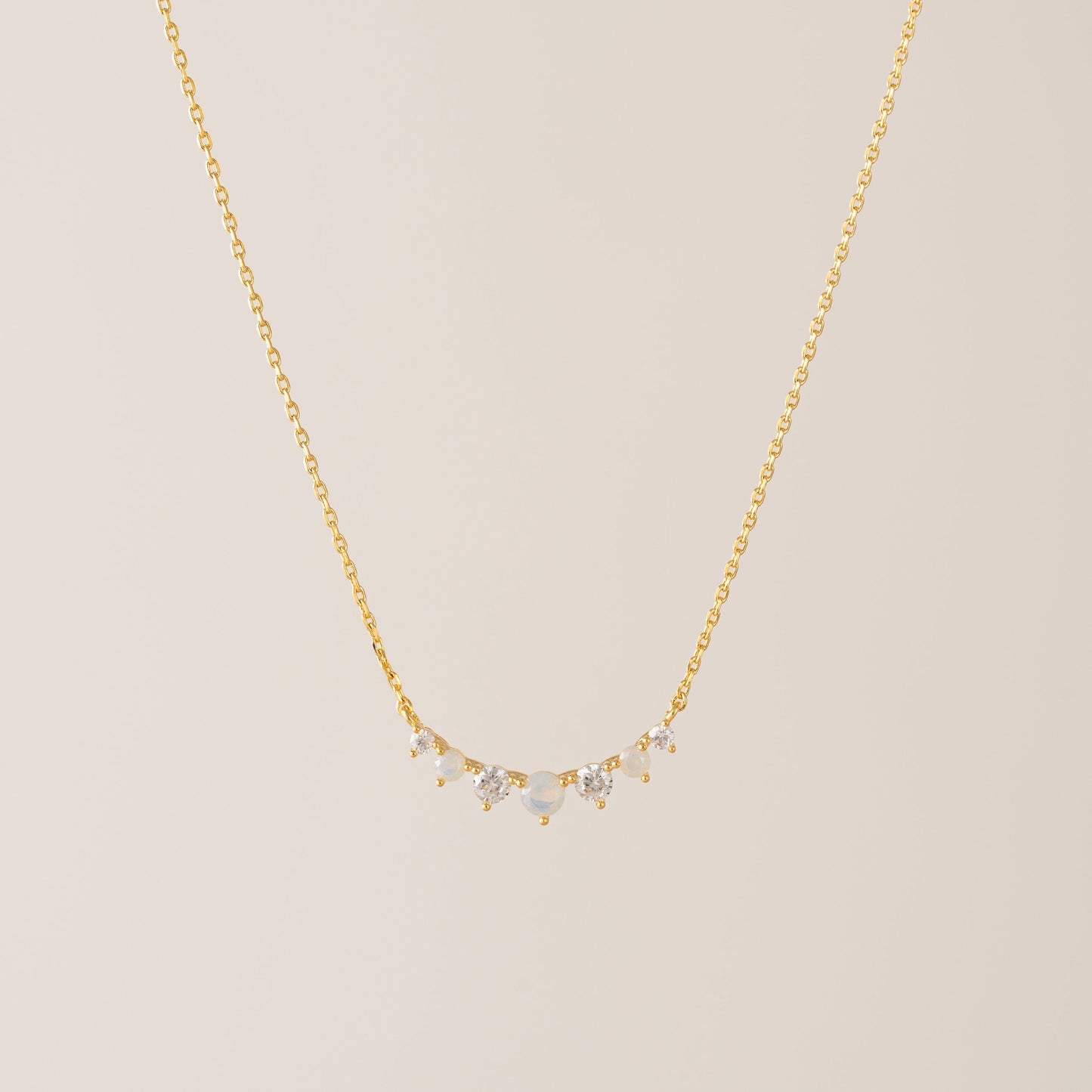 Dewdrop Necklace - White Opal