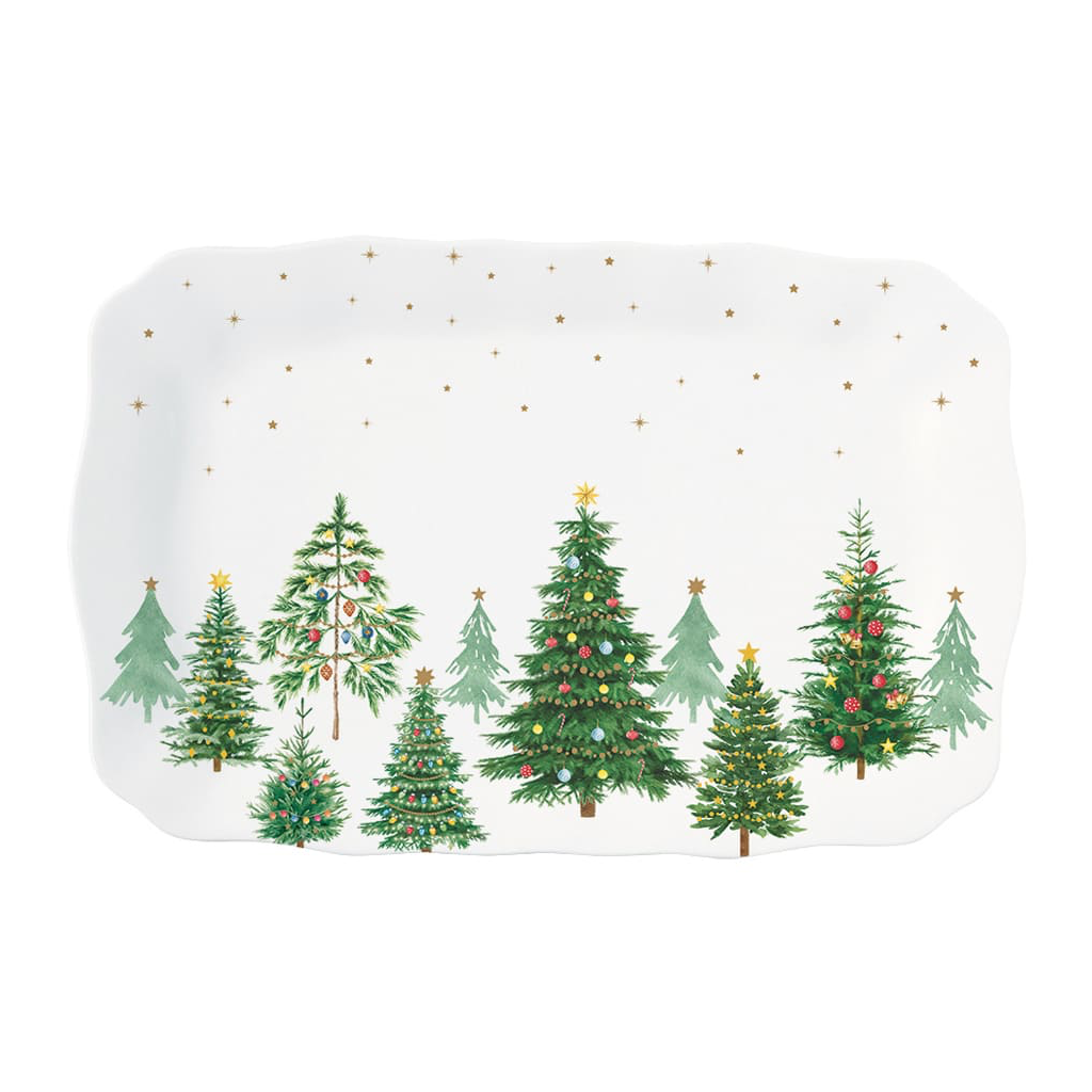“Festive Trees” Porcelain Serving Platter