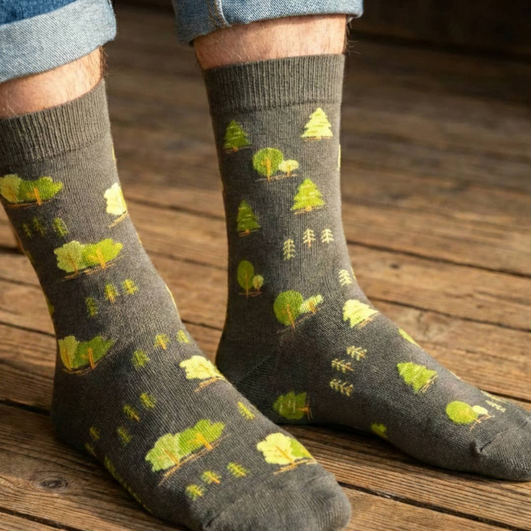 Men's Trees This Did Good Mismatched Socks, Socks Give Back