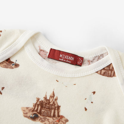 Bamboo Newborn Gown & Hat Set Sandcastle