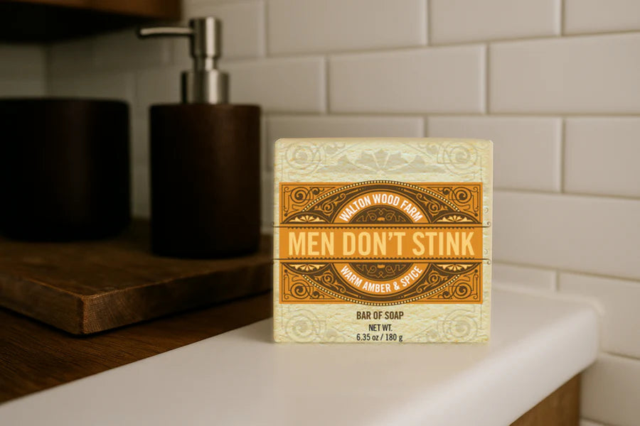Men Don't Stink - Warm Amber & Spice 6.35oz Bar
