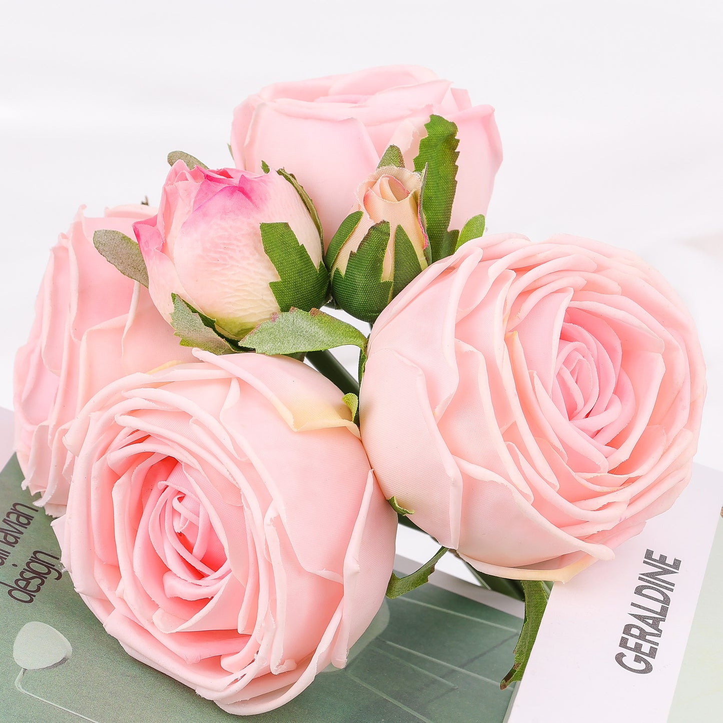 Real Touch Rose Garden Bouquet Bundle