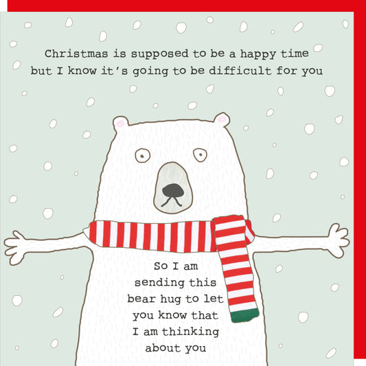 Bear Hug Christmas Card