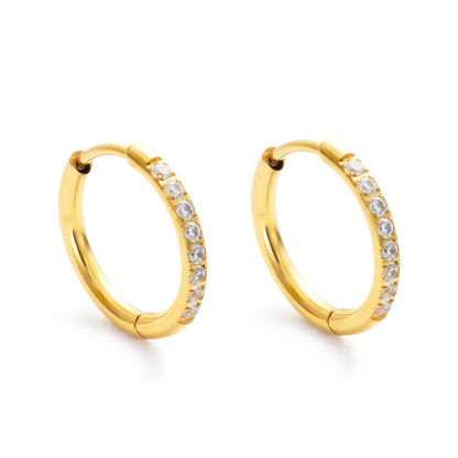 Evie 15mm Hoop Earrings Gold