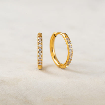 Evie 15mm Hoop Earrings Gold