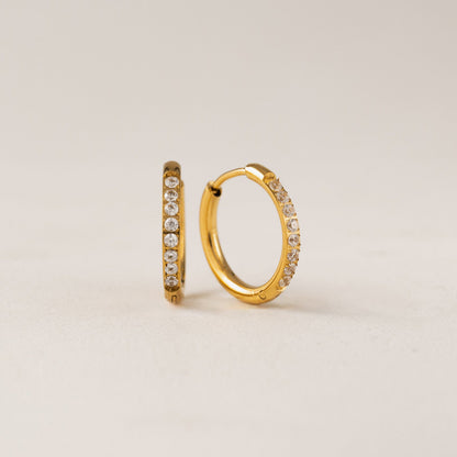 Evie 15mm Hoop Earrings Gold