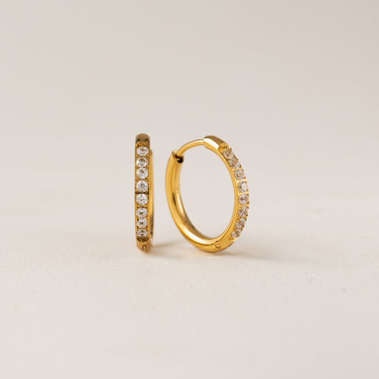 Evie 15mm Hoop Earrings Gold