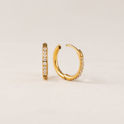 Evie 15mm Hoop Earrings Gold