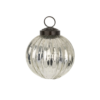 Silverfrost Holiday Ornament S, Ribbed