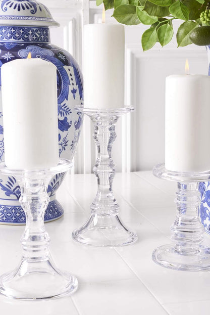 Glass Candle Holders