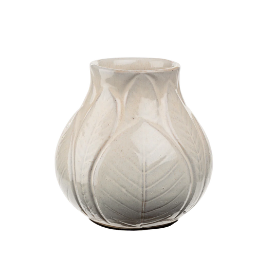 Palm Vase - Cream