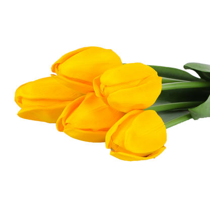 Real Touch Tulip - Yellow - 17 Inch