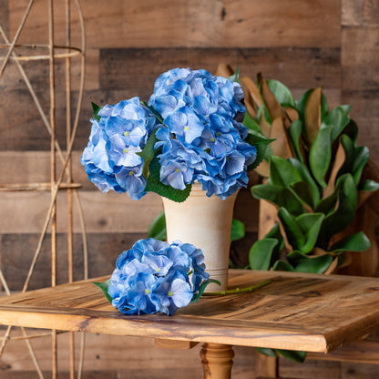 Real Touch Blue Hydrangea 14" Stem