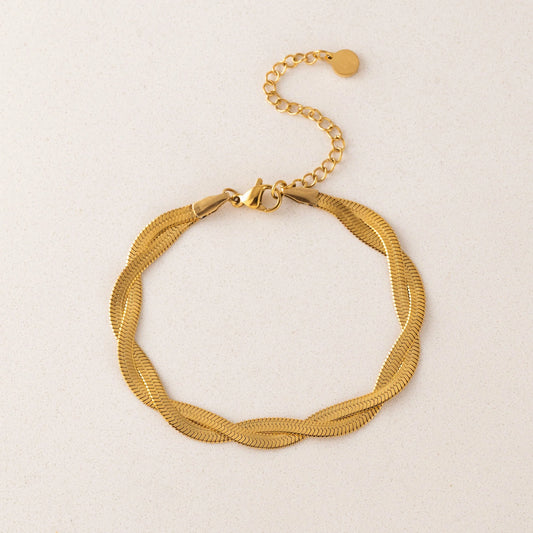 Josie Twist Herringbone Bracelet