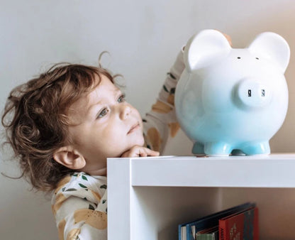 Blue Ombre Piggy Bank