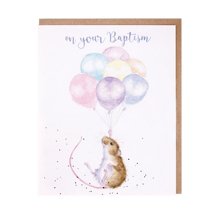 Hold On Tight Baptism Card