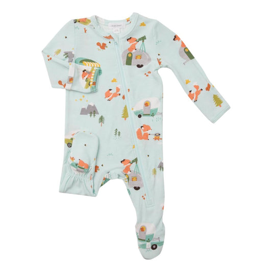 Camping Fox Zipper Footie