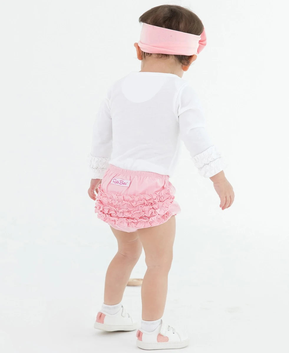 Pink Knit RuffleButt Bloomer
