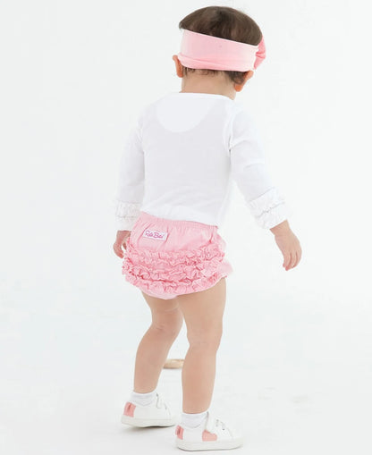 Pink Knit RuffleButt Bloomer