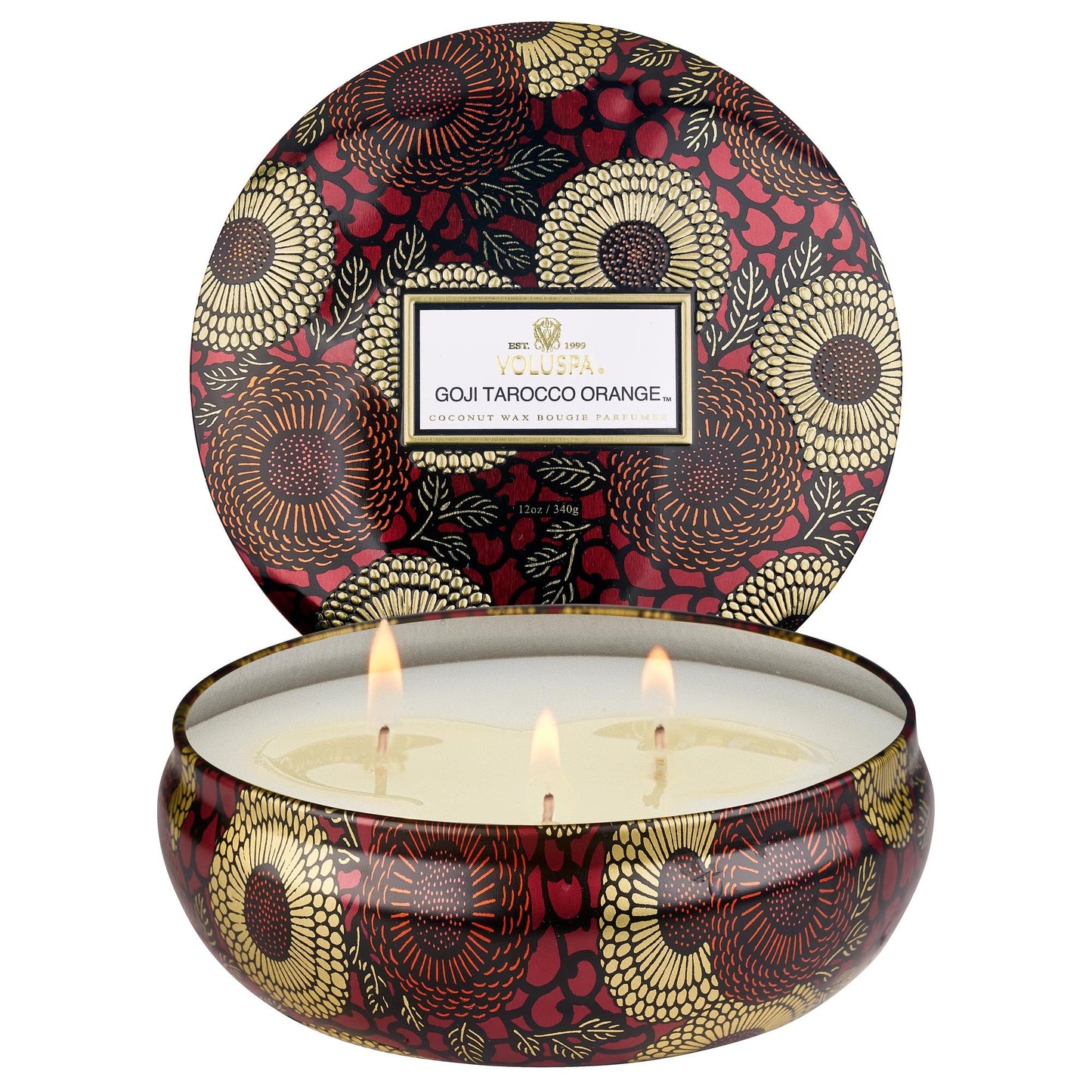 Goji Tarocco Orange 3 Wick Tin Candle