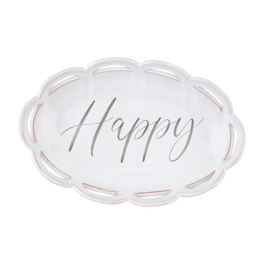 Scalloped Happy Bowl