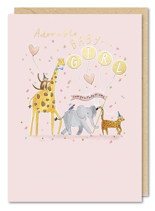 Adorable Baby Girl Card