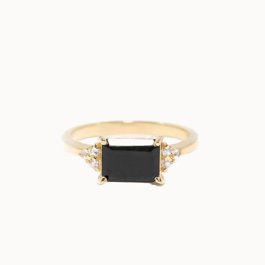 Lillya Petite Ring - Black Onyx