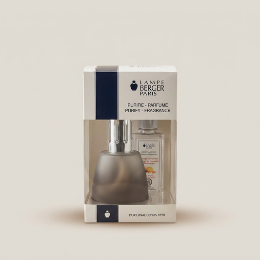 Cocoon Frosted Black Fragrance Lamp Gift Set
