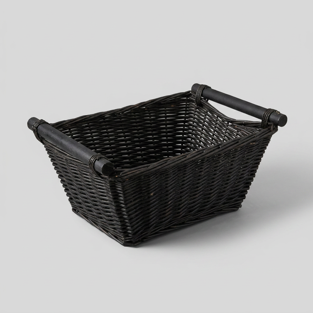 Black Wicker Basket