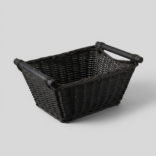 Black Wicker Basket