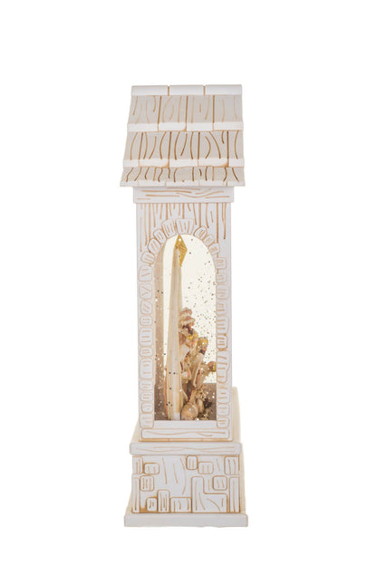 Musical LED Nativity Stable Snow Globe, 10"