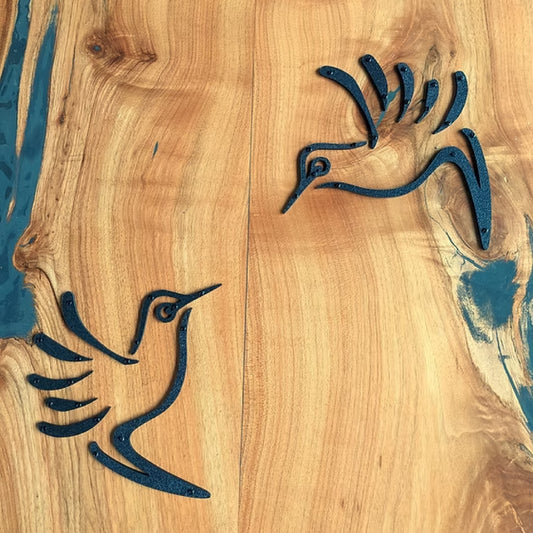 Hummingbird Pair Fence Art Kit